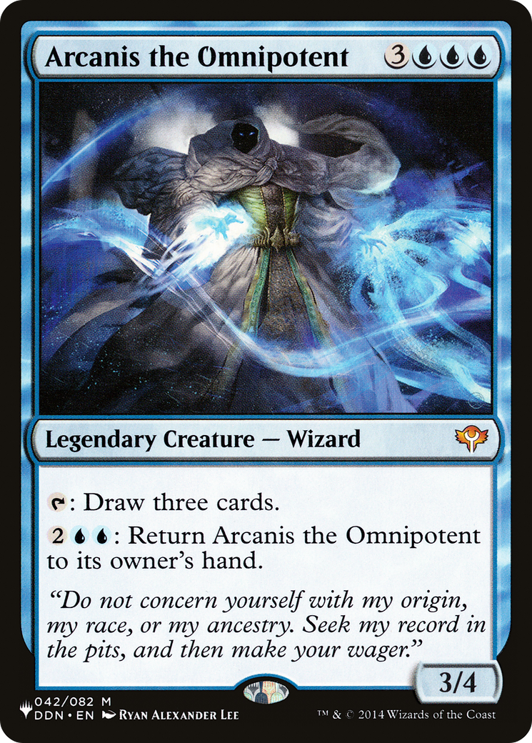 Arcanis the Omnipotent (LIST-DDN-42) [Mystery Booster] The List MTG Single Wizards of the Coast