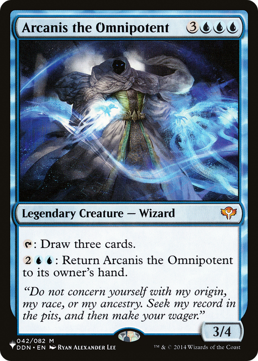 Arcanis the Omnipotent (LIST-DDN-42) [Mystery Booster] The List MTG Single Wizards of the Coast