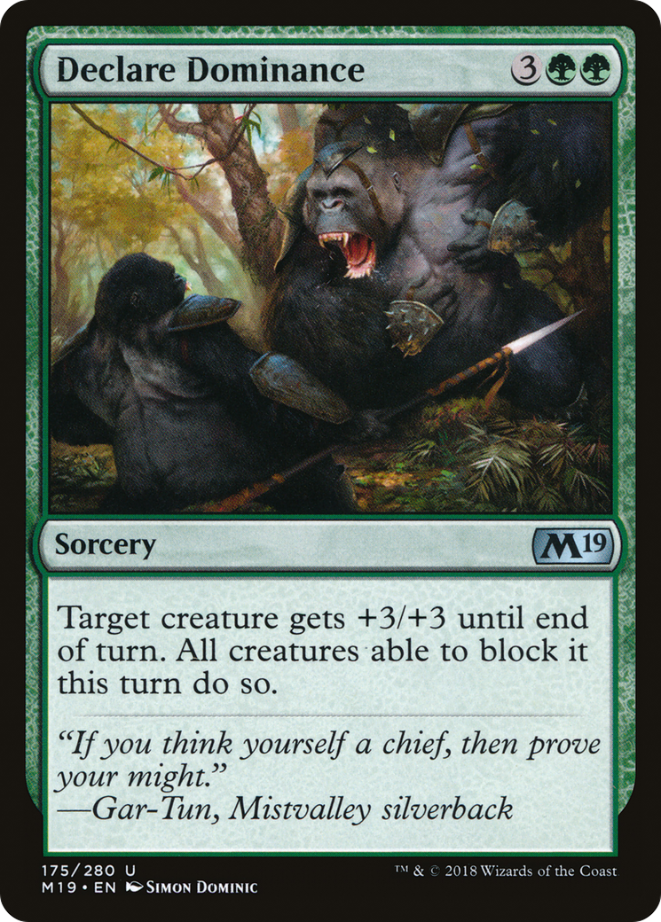 Declare Dominance (M19-175) [Core Set 2019] MTG Single Wizards of the Coast