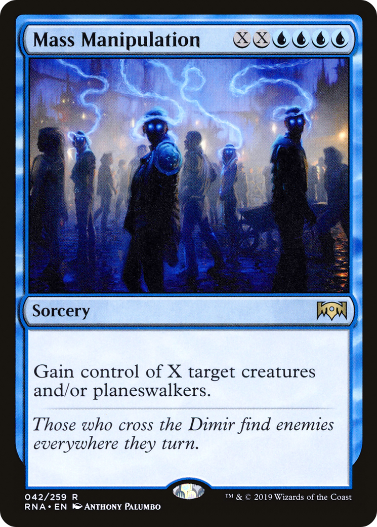 Mass Manipulation (RNA-042) [Ravnica Allegiance] MTG Single Wizards of the Coast