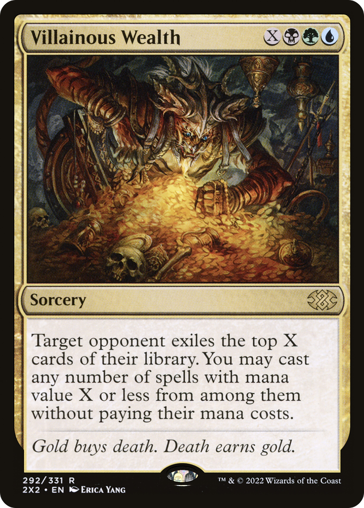 Villainous Wealth (2X2-292) [Double Masters 2022] Foil MTG Single Wizards of the Coast