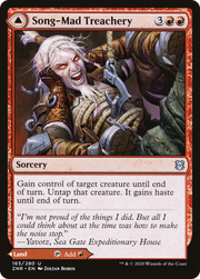Song-Mad Treachery // Song-Mad Ruins (ZNR-165) [Zendikar Rising] Foil MTG Single Wizards of the Coast