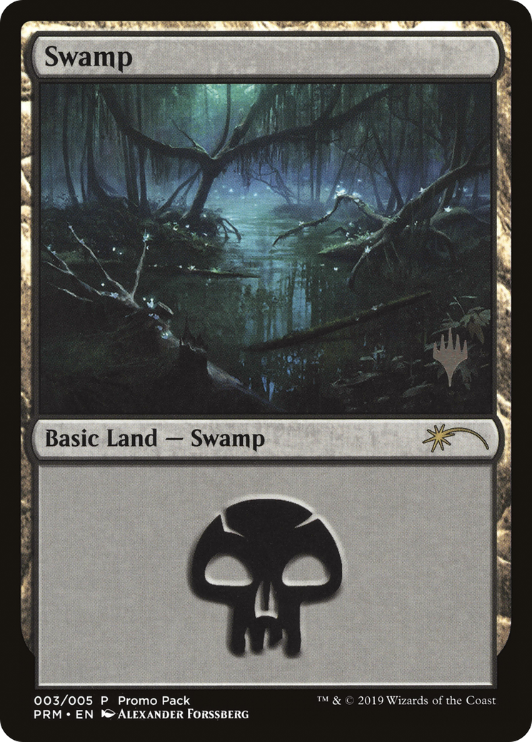 Swamp (PPM20-003) [M20 Promo Packs] Foil MTG Single Wizards of the Coast