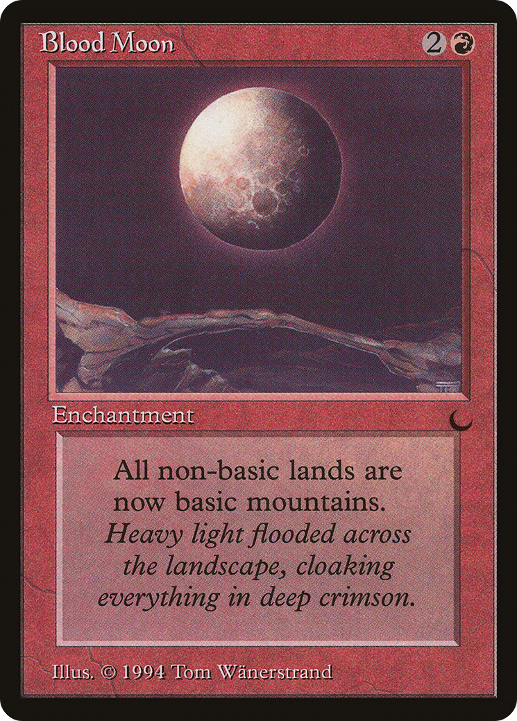 Blood Moon (DRK-) [Oldschool] The Dark MTG Single Wizards of the Coast
