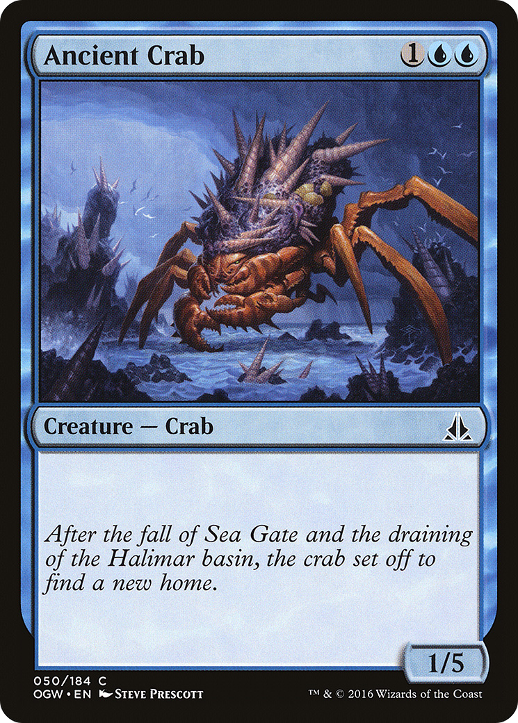 Ancient Crab (OGW-050) [Oath of the Gatewatch] Foil MTG Single Wizards of the Coast
