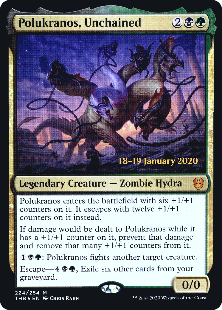 Polukranos, Unchained (PRE-224) [Theros Beyond Death Promos] Foil MTG Single Wizards of the Coast