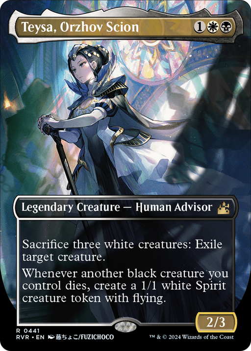 Teysa, Orzhov Scion (Anime Borderless) (RVR-441) [Ravnica Remastered] (Borderless) Foil MTG Single Wizards of the Coast