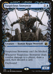 Suspicious Stowaway (MID-288) [Innistrad: Midnight Hunt] (Showcase) MTG Single Wizards of the Coast