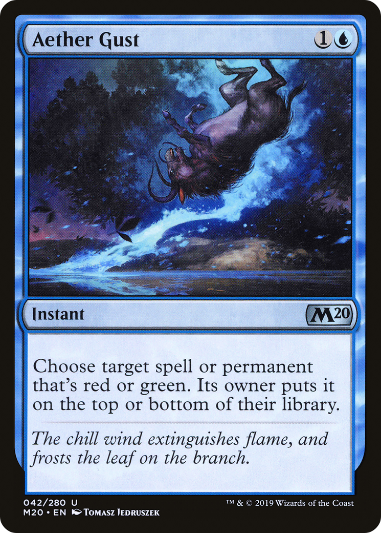 Aether Gust (M20-042) [Core Set 2020] Foil MTG Single Wizards of the Coast