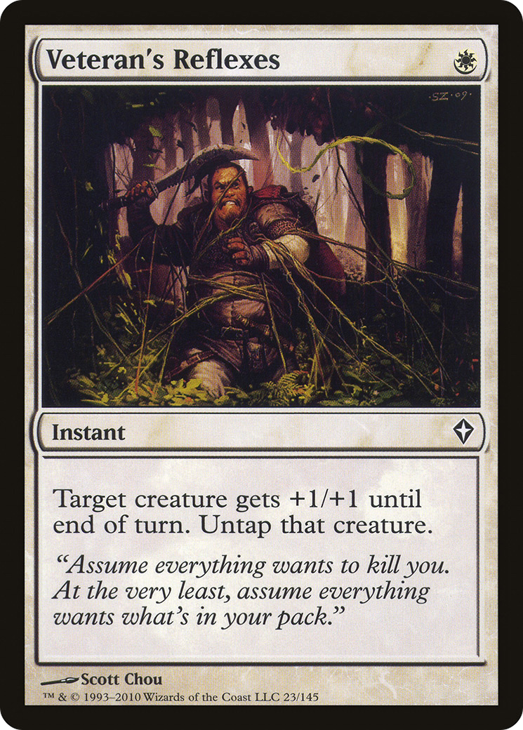 Veteran's Reflexes (WWK-023) [Worldwake] Foil MTG Single Wizards of the Coast