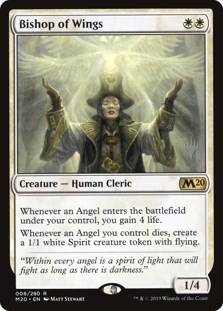 Bishop of Wings (PPM20-08P) [Core Set 2020 Promos] Foil MTG Single Wizards of the Coast