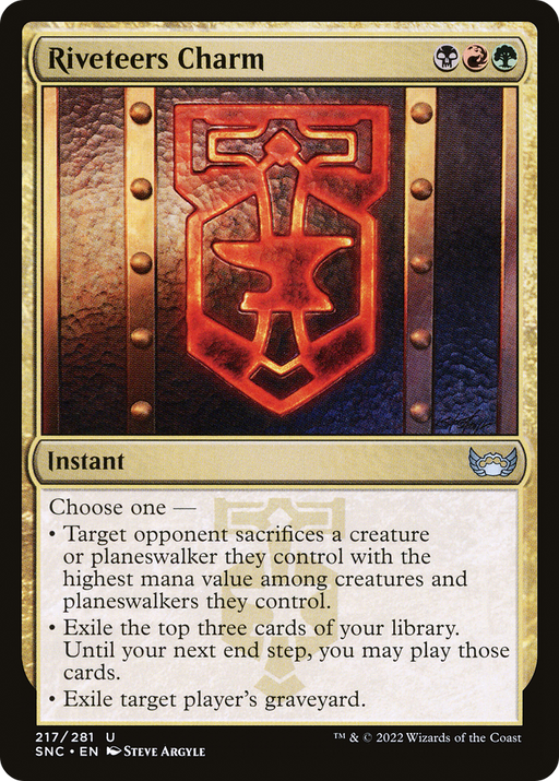 Riveteers Charm (SNC-217) [Streets of New Capenna] MTG Single Wizards of the Coast