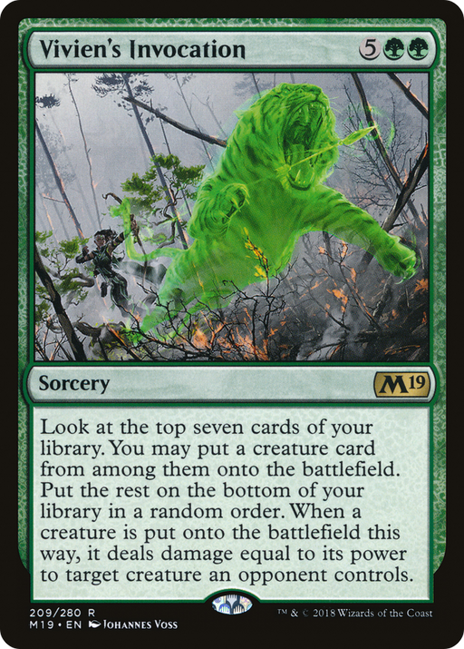 Vivien's Invocation (M19-209) [Core Set 2019] MTG Single Wizards of the Coast
