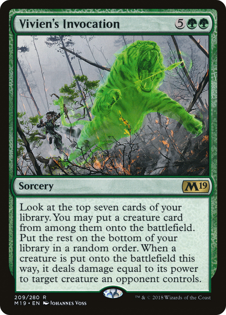 Vivien's Invocation (M19-209) [Core Set 2019] Foil MTG Single Wizards of the Coast