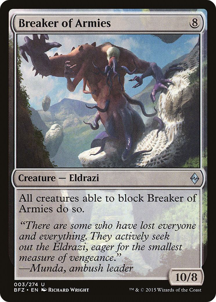 Breaker of Armies (BFZ-003) [Battle for Zendikar] MTG Single Wizards of the Coast