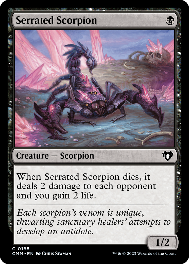 Serrated Scorpion (CMM-185) [Commander Masters] Foil MTG Single Wizards of the Coast