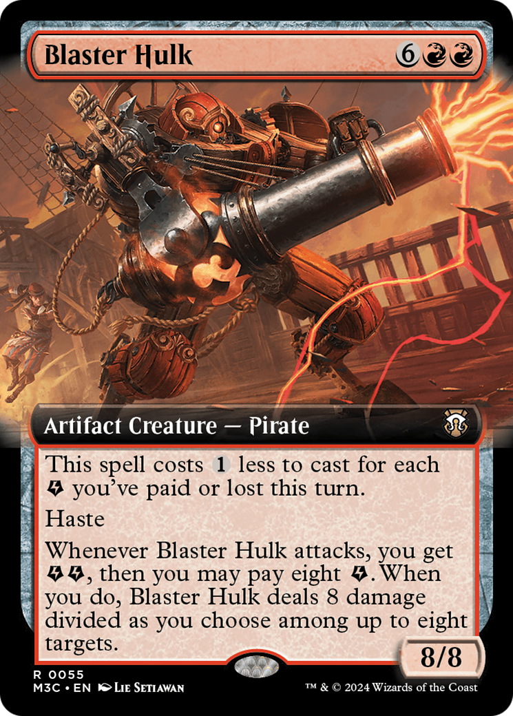Blaster Hulk (M3C-055) [Modern Horizons 3 Commander] (Extended Art) MTG Single Wizards of the Coast