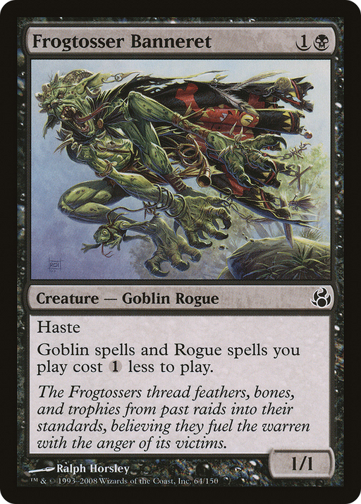 Frogtosser Banneret (MOR-064) [Morningtide] Foil MTG Single Wizards of the Coast