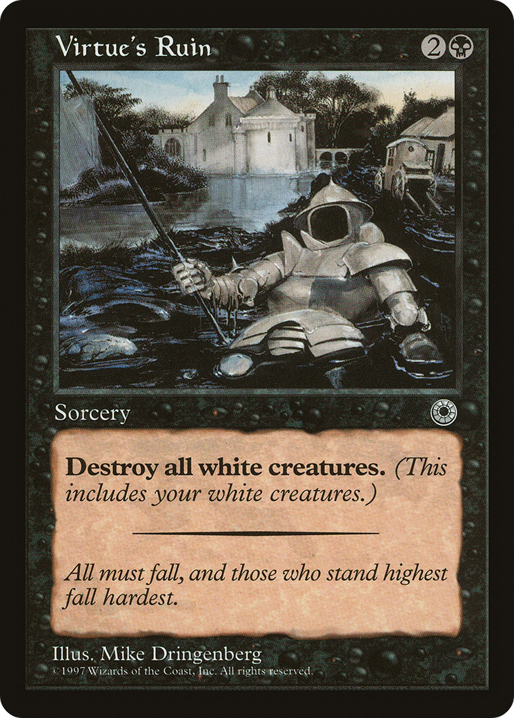 Virtue's Ruin (POR-116) [Misc] Portal MTG Single Wizards of the Coast