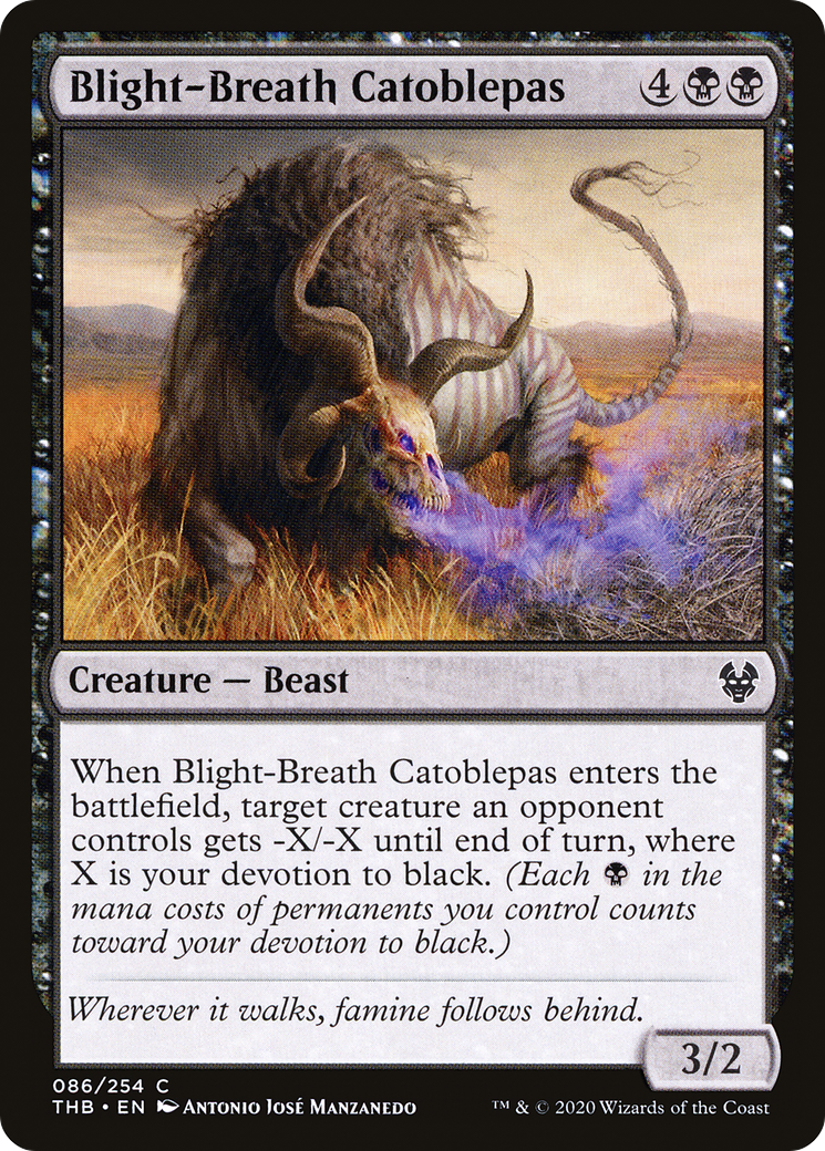 Blight-Breath Catoblepas (THB-086) [Theros Beyond Death] MTG Single Wizards of the Coast