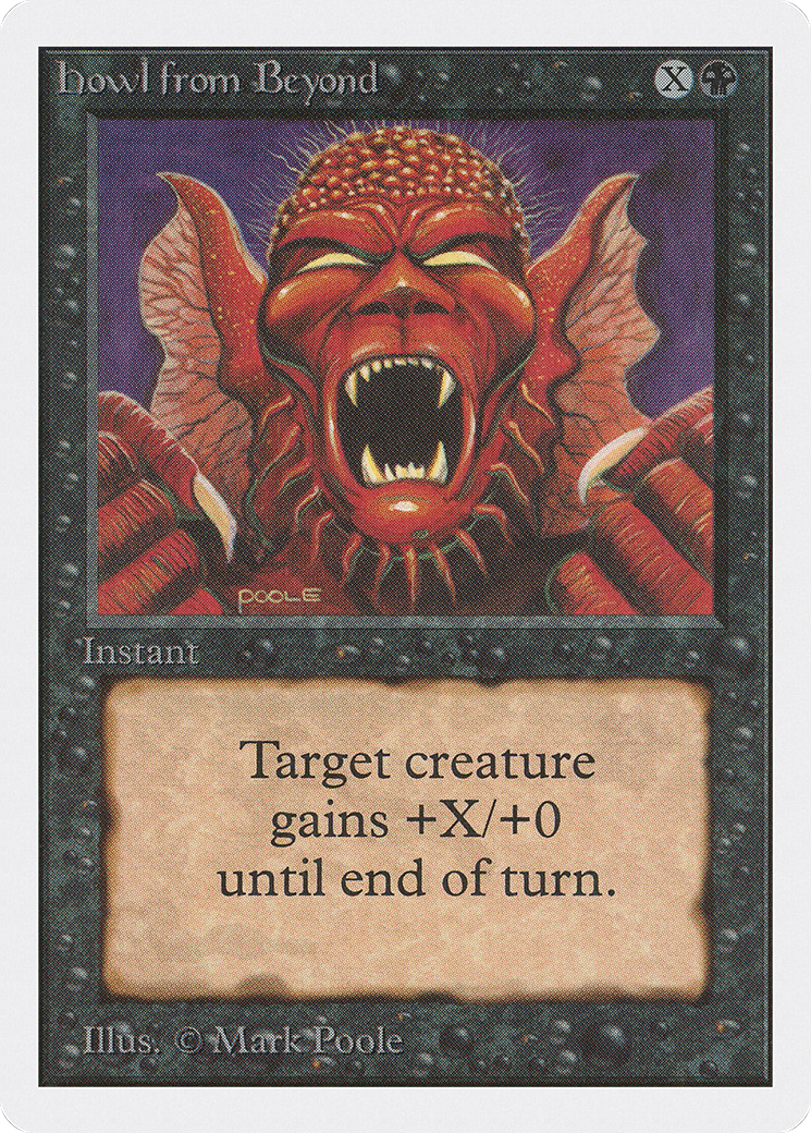 Howl from Beyond (2ED-) [Oldschool] Unlimited Edition MTG Single Wizards of the Coast