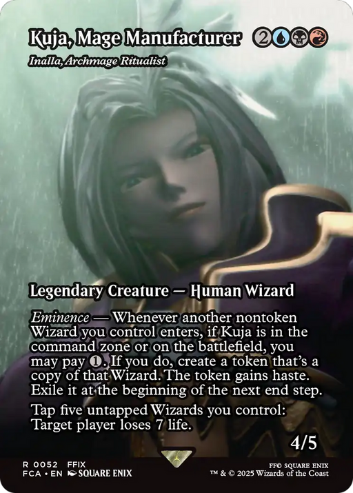 Kuja, Mage Manufacturer - Inalla, Archmage Ritualist (Showcase) (FCA-052) [FINAL FANTASY: Through the Ages] / Kuja, Mage Manufacturer (Borderless) MTG Single Wizards of the Coast