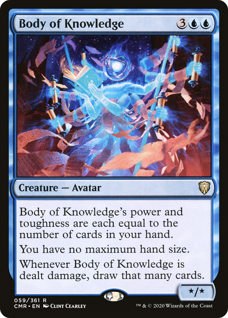 Body of Knowledge (CMR-059) [Commander Legends] Foil MTG Single Wizards of the Coast
