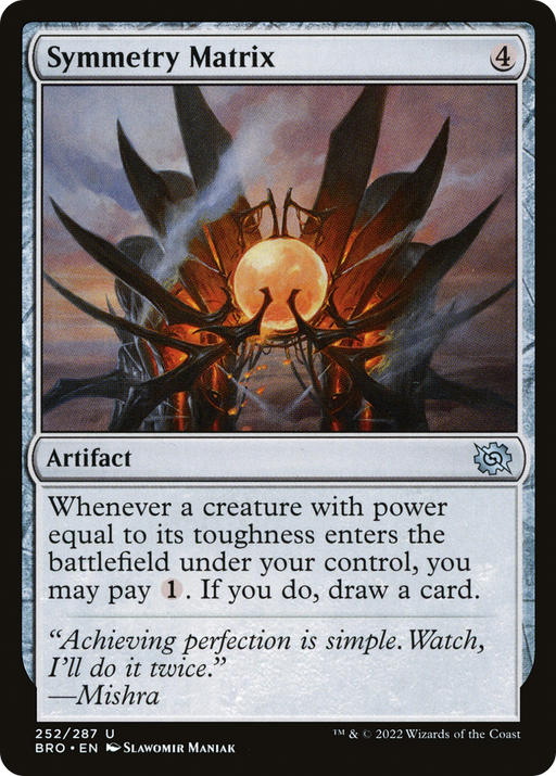 Symmetry Matrix (BRO-252) [The Brothers' War] MTG Single Wizards of the Coast