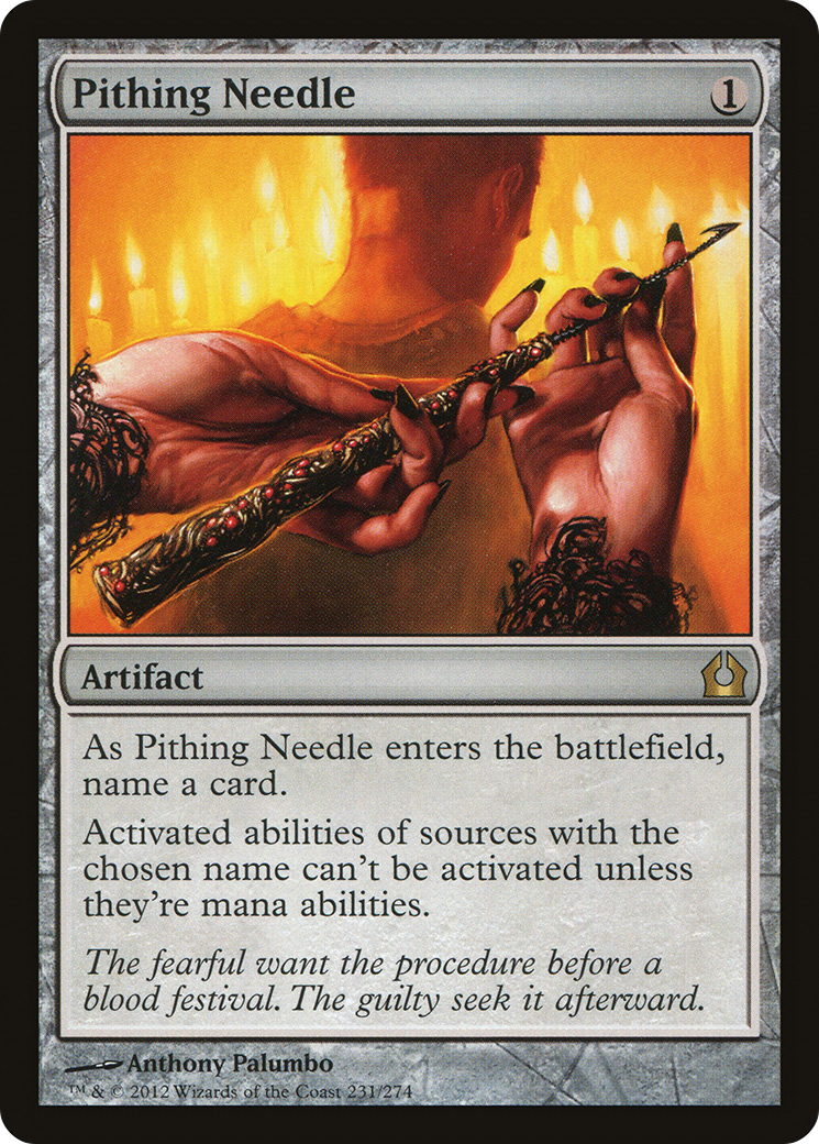 Pithing Needle (RTR-231) [Return to Ravnica] MTG Single Wizards of the Coast
