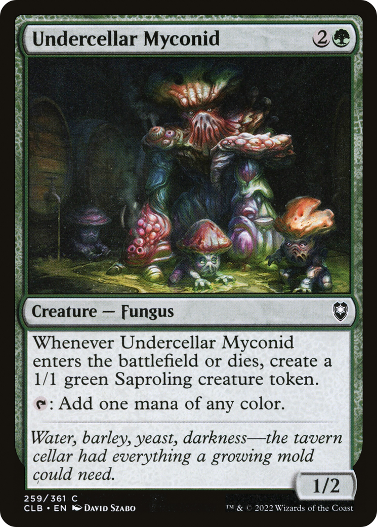 Undercellar Myconid (CLB-259) [Commander Legends: Battle for Baldur's Gate] MTG Single Wizards of the Coast