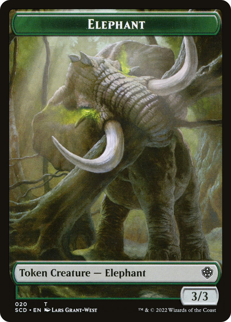 Elephant (TSCD-020) [Tokens] Starter Commander Deck Tokens Foil MTG Single Wizards of the Coast