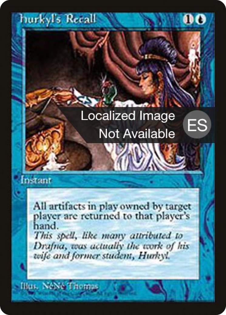 Hurkyl's Recall (4BB-077) [Fourth Edition Foreign Black Border] MTG Single Wizards of the Coast