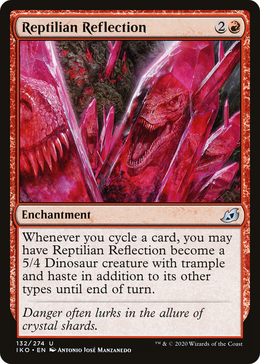 Reptilian Reflection (IKO-132) [Ikoria: Lair of Behemoths] Foil MTG Single Wizards of the Coast