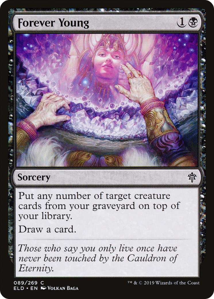 Forever Young (ELD-089) [Throne of Eldraine] Foil MTG Single Wizards of the Coast