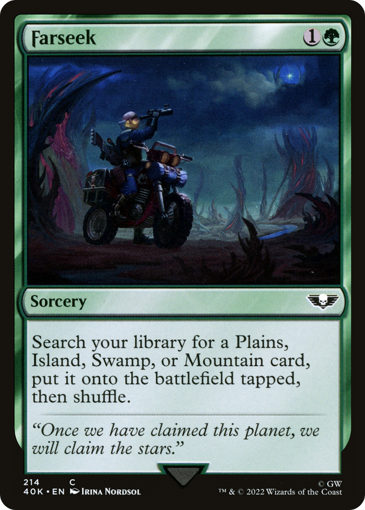 Farseek (40K-214) [Warhammer 40,000 Commander] Foil MTG Single Wizards of the Coast