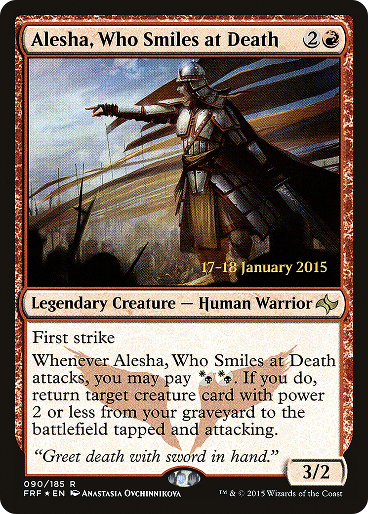 Alesha, Who Smiles at Death (PRE-090) [Fate Reforged Promos] Foil MTG Single Wizards of the Coast