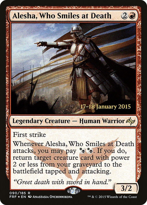 Alesha, Who Smiles at Death (PRE-090) [Fate Reforged Promos] Foil MTG Single Wizards of the Coast