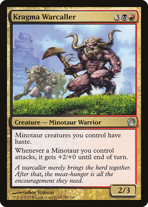 Kragma Warcaller (THS-195) [Theros] Foil MTG Single Wizards of the Coast