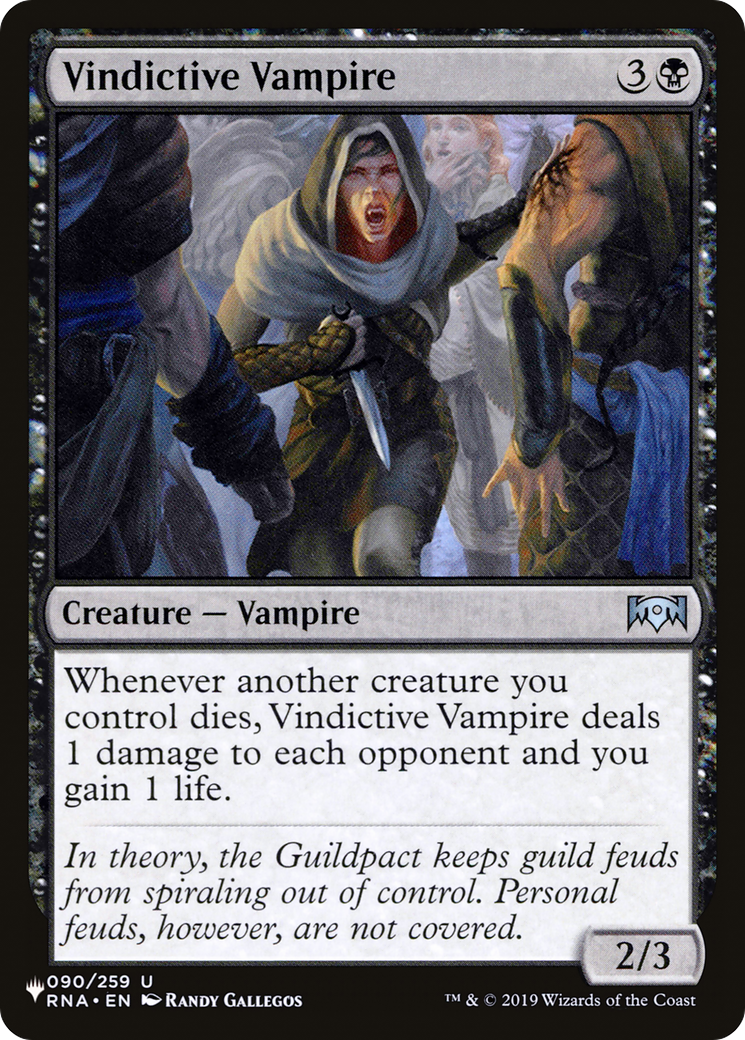 Vindictive Vampire (LIST-RNA-90) [Mystery Booster] The List MTG Single Wizards of the Coast