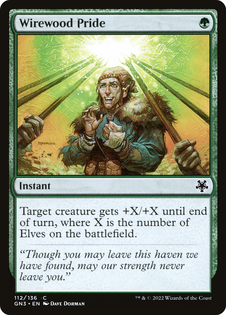 Wirewood Pride (GN3-112) [Misc] Game Night: Free-for-All MTG Single Wizards of the Coast