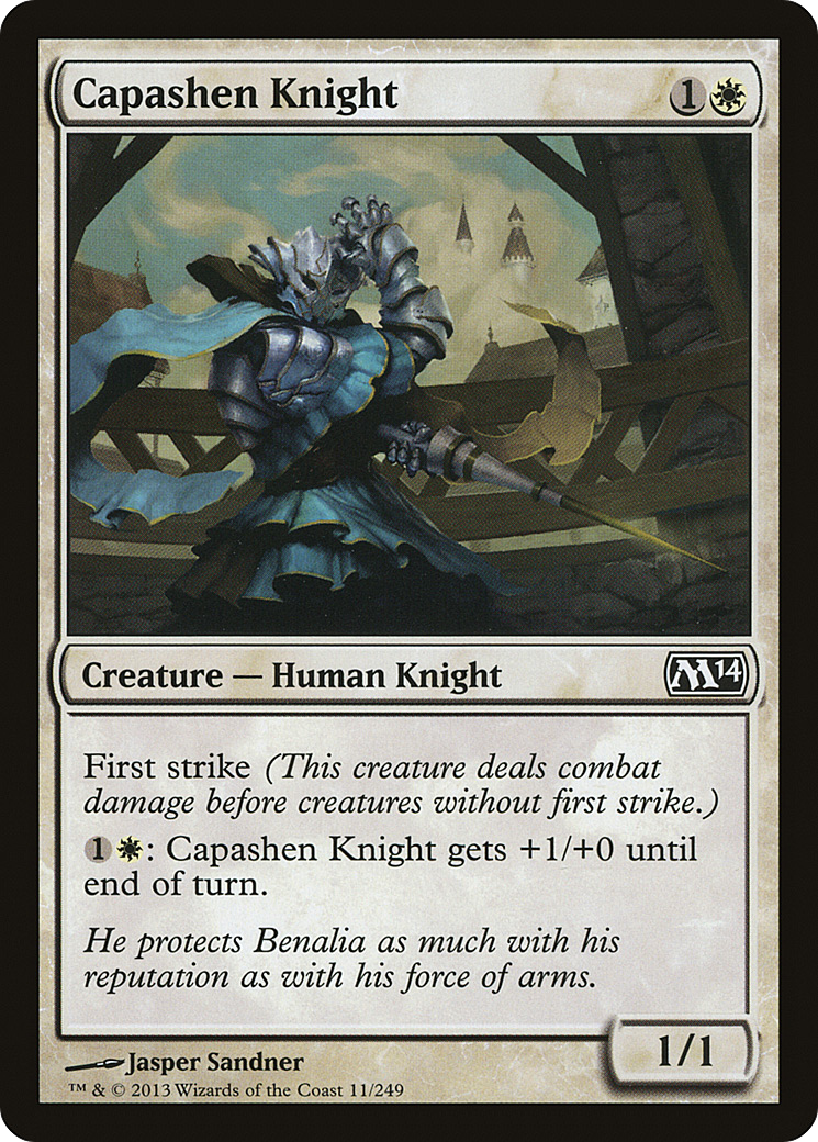Capashen Knight (M14-011) [Magic 2014] Foil MTG Single Wizards of the Coast