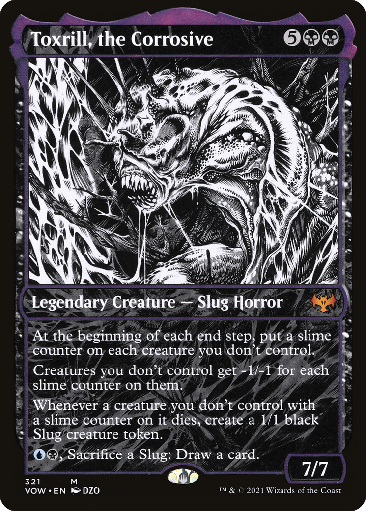 Toxrill, the Corrosive (VOW-321) [Innistrad: Crimson Vow] (Showcase) Foil MTG Single Wizards of the Coast