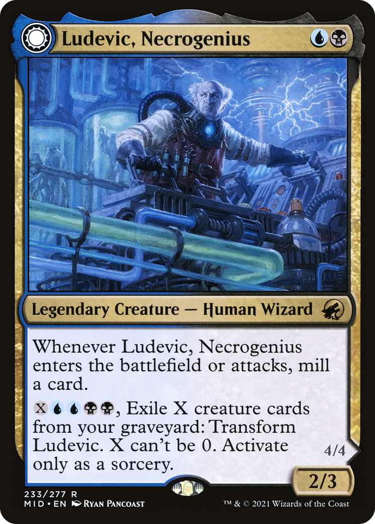 Ludevic, Necrogenius (MID-233) [Innistrad: Midnight Hunt] MTG Single Wizards of the Coast