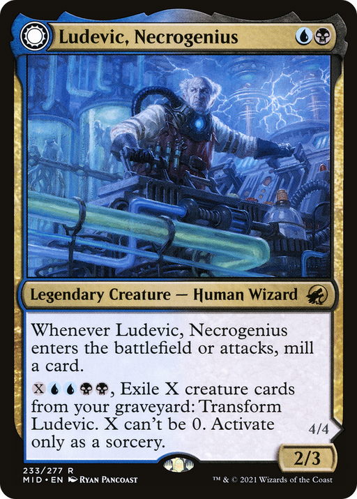 Ludevic, Necrogenius (MID-233) [Innistrad: Midnight Hunt] Foil MTG Single Wizards of the Coast