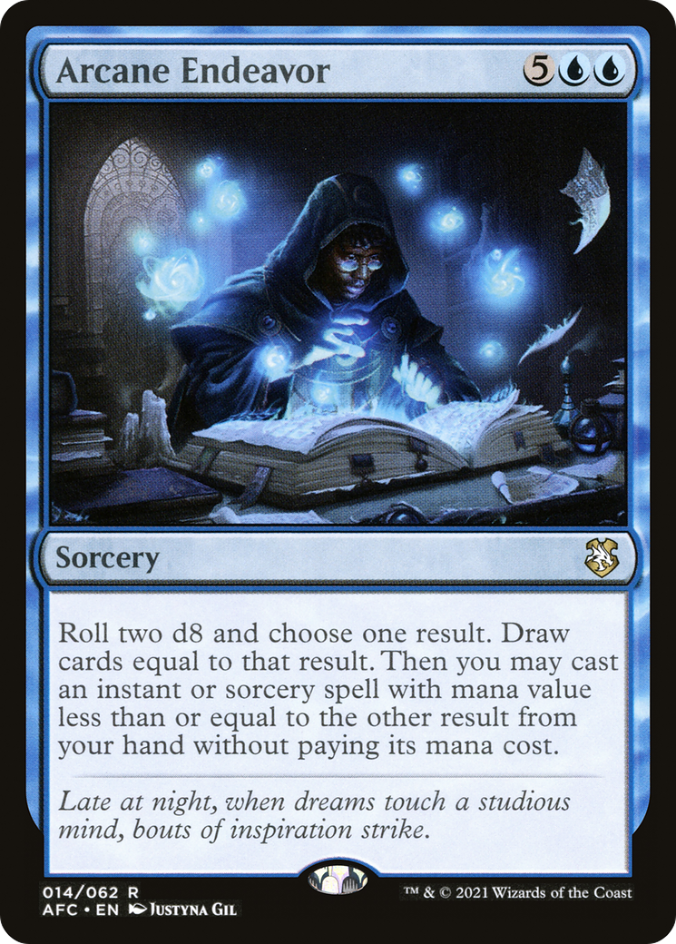 Arcane Endeavor (AFC-014) [Forgotten Realms Commander] MTG Single Wizards of the Coast