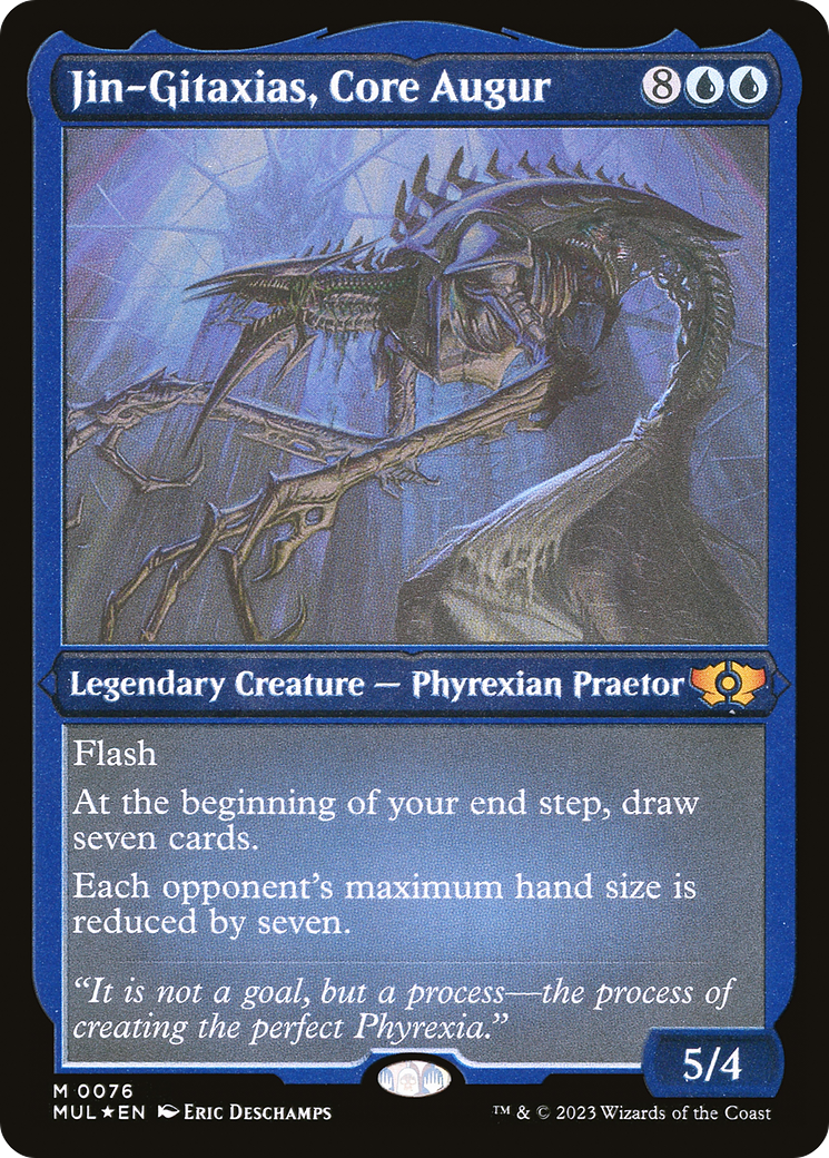 Jin-Gitaxias, Core Augur (Foil Etched) (MUL-076) [Multiverse Legends] Foil MTG Single Wizards of the Coast