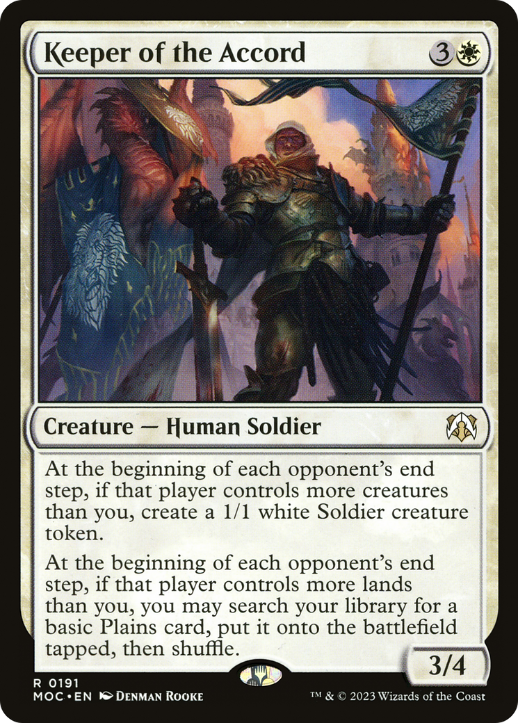 Keeper of the Accord (MOC-191) [March of the Machine Commander] MTG Single Wizards of the Coast