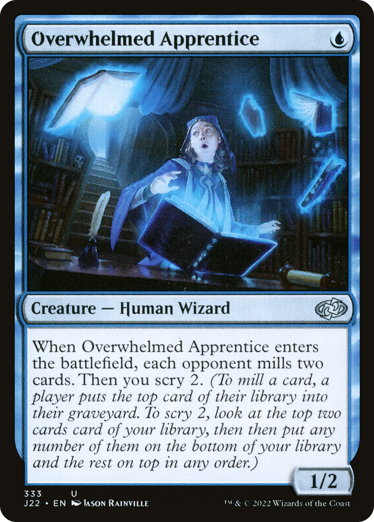 Overwhelmed Apprentice (J22-333) [Jumpstart 2022] MTG Single Wizards of the Coast