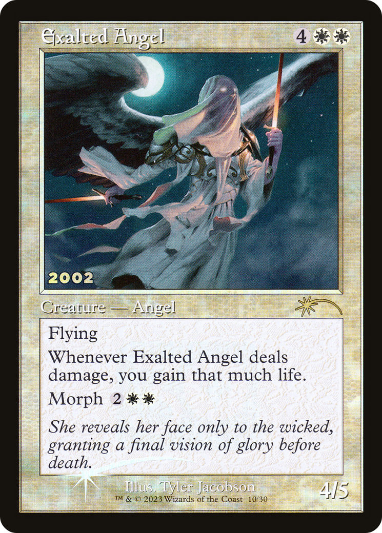 Exalted Angel (30A-P-010) [Misc] 30th Anniversary Play Promos Foil MTG Single Wizards of the Coast