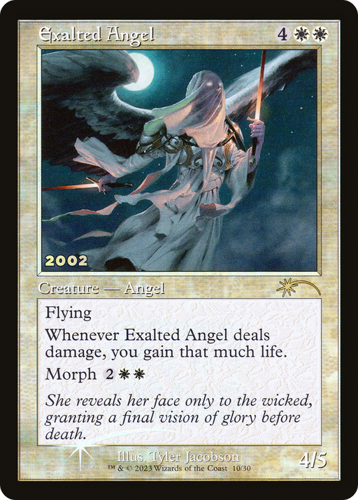 Exalted Angel (30A-P-010) [Misc] 30th Anniversary Play Promos Foil MTG Single Wizards of the Coast